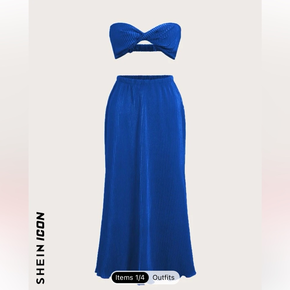 2 piece set skirt & twist top